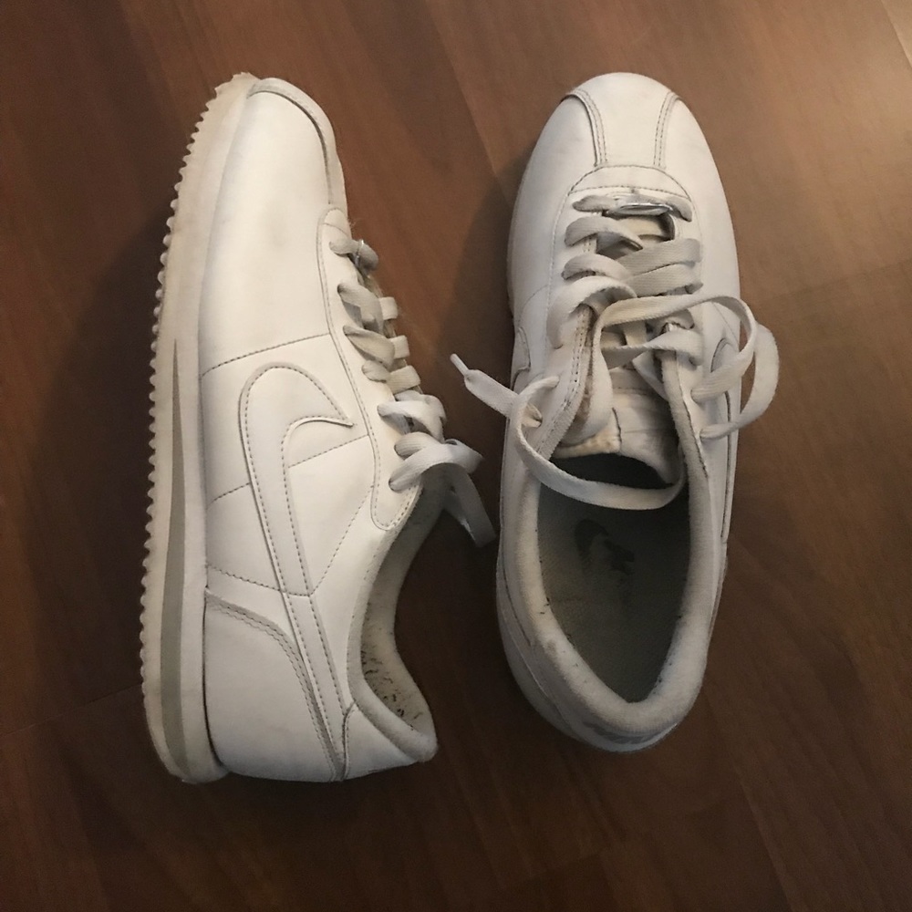 Nike white Cortez